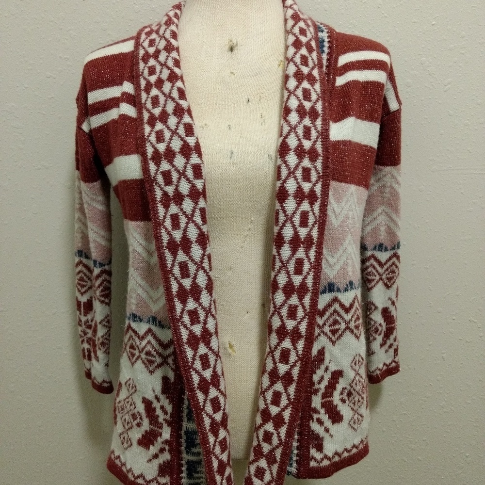 Pink Republic Open Knit Cardigan SZ Small